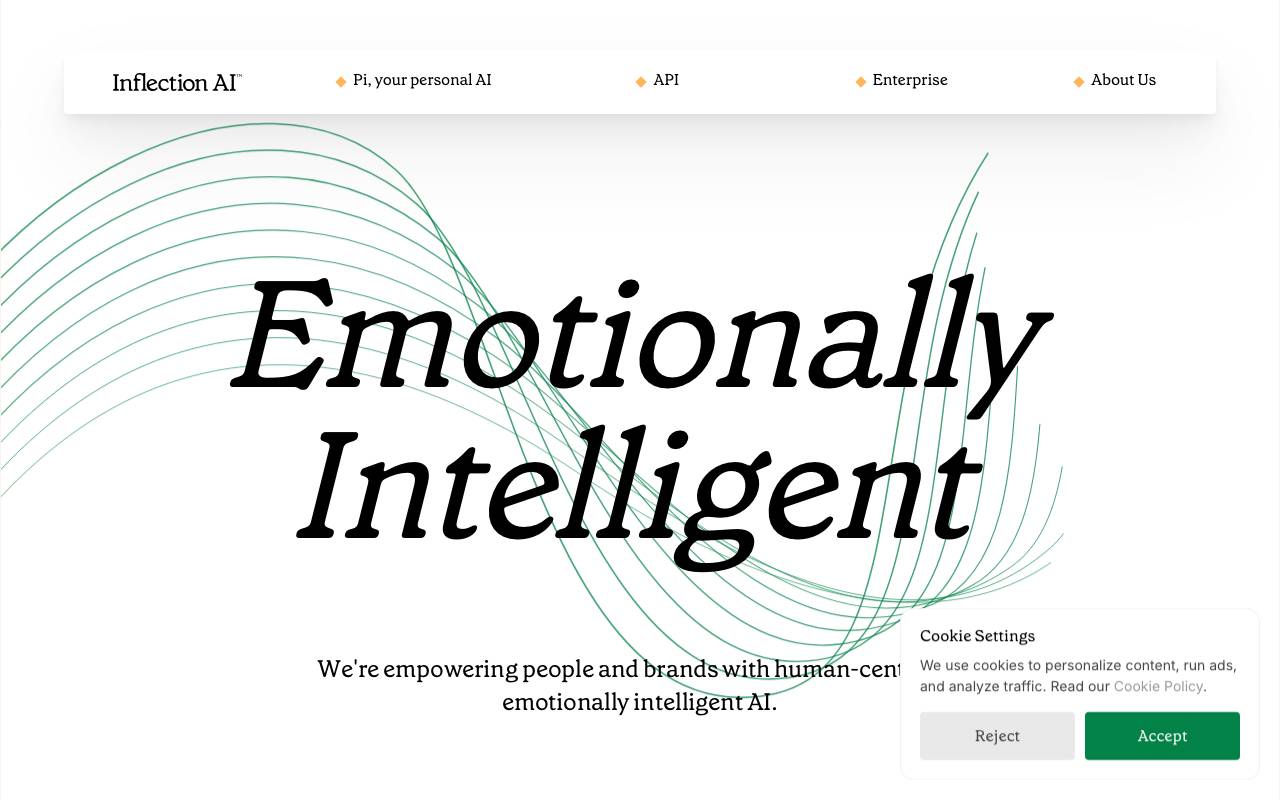 Inflection AI website preview