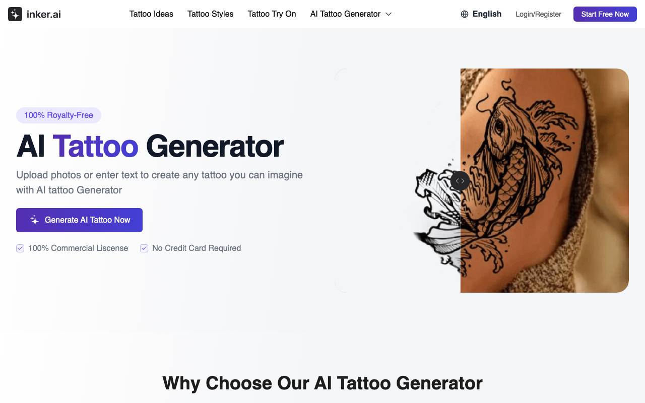 Inker AI website preview