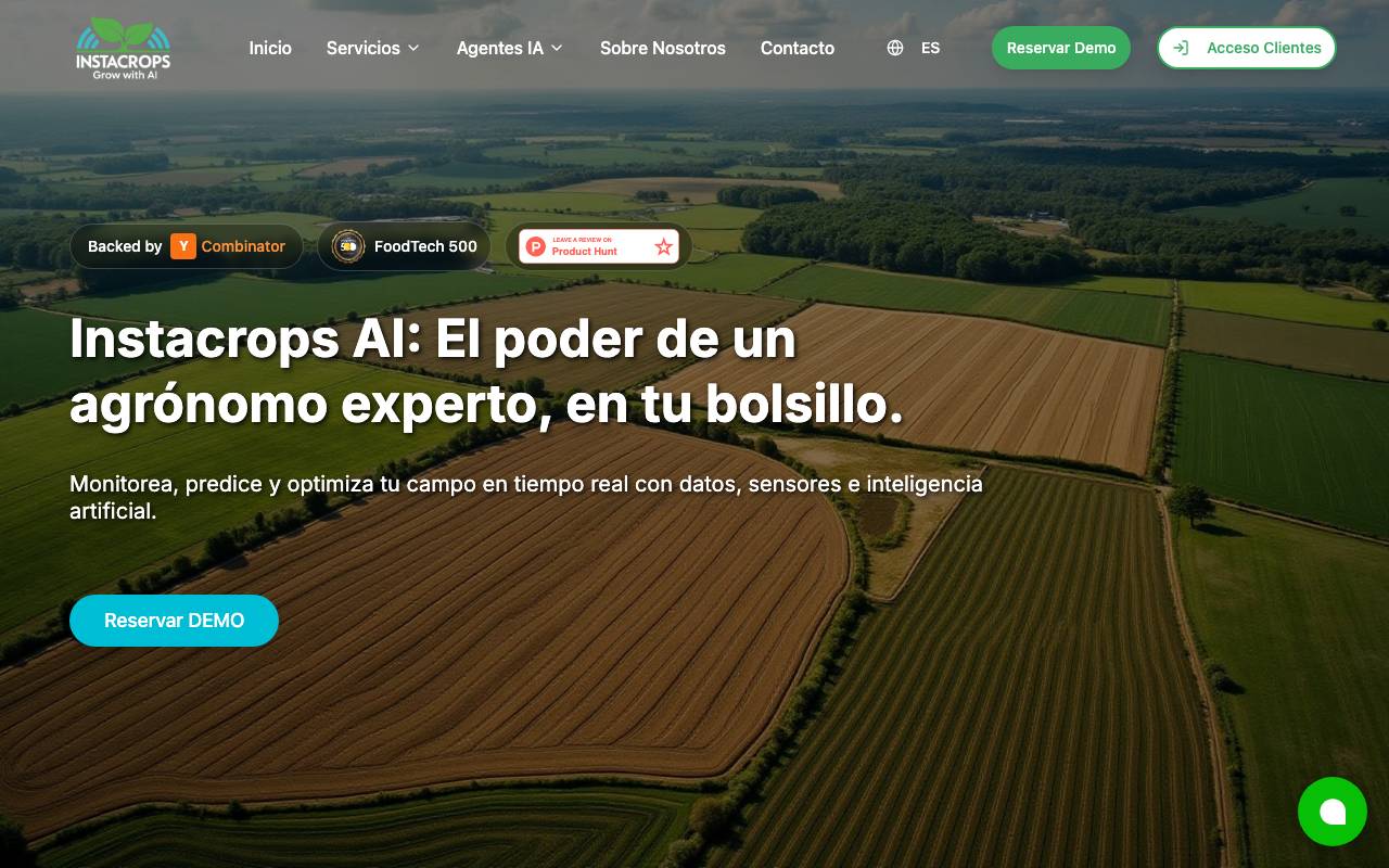 Instacrops website preview