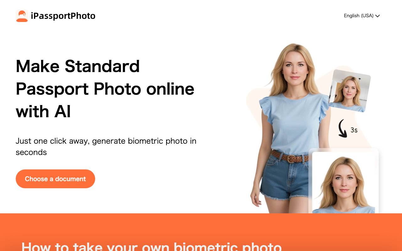 iPassportPhoto website preview