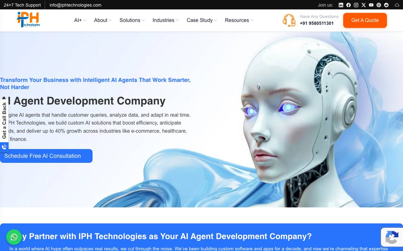 IPH Technologies website preview
