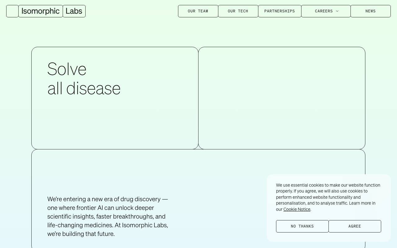 Isomorphic Labs website preview