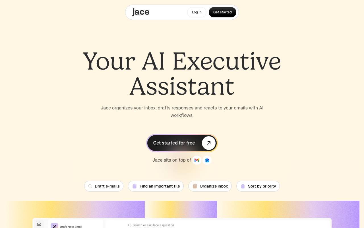 Jace.AI website preview
