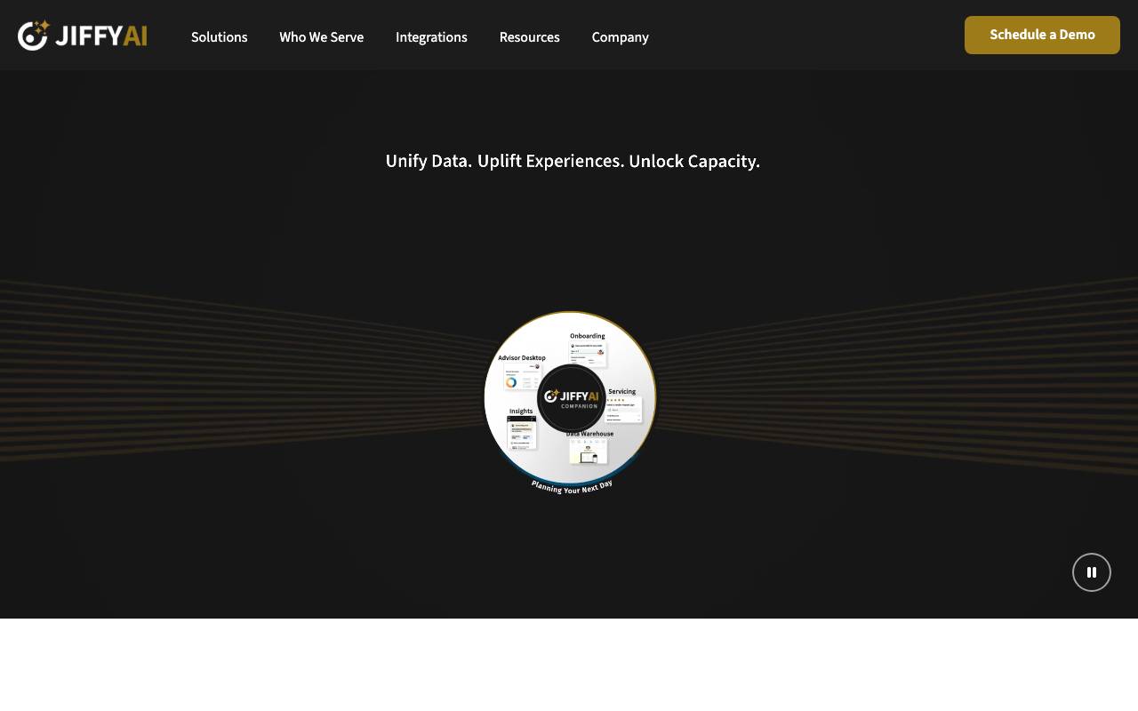 Jiffy.ai website preview