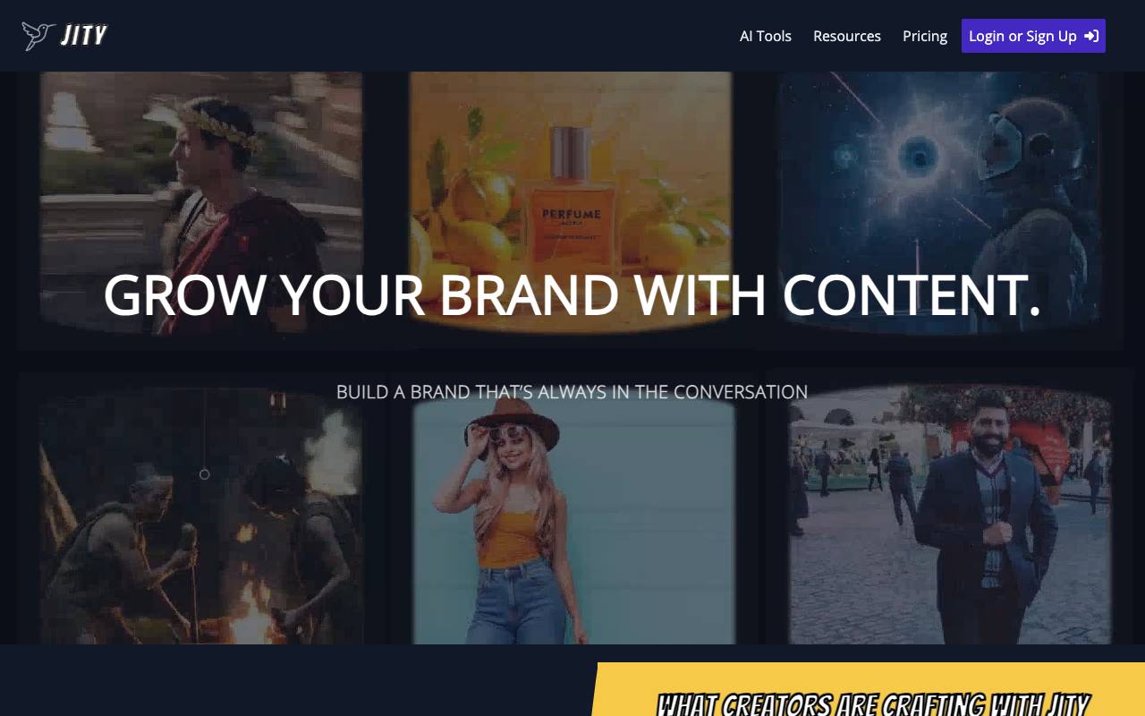 Jity AI website preview