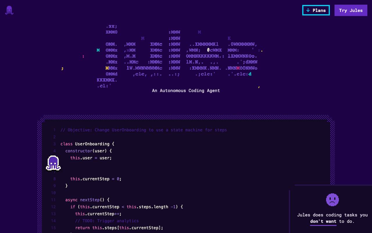 Jules website preview