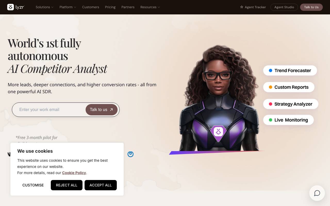Kathy - AI Competitor Analyst website preview