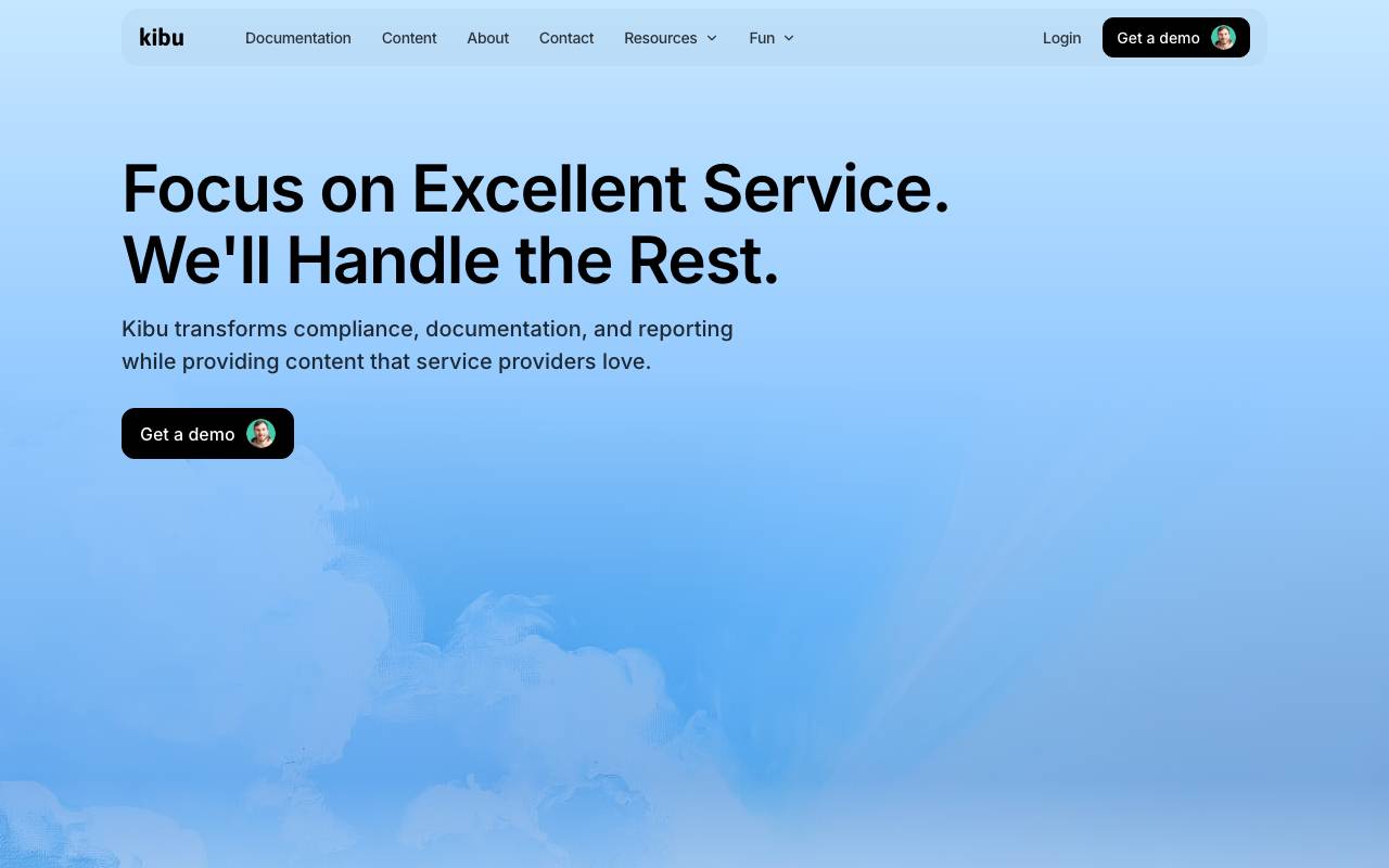 Kibu website preview