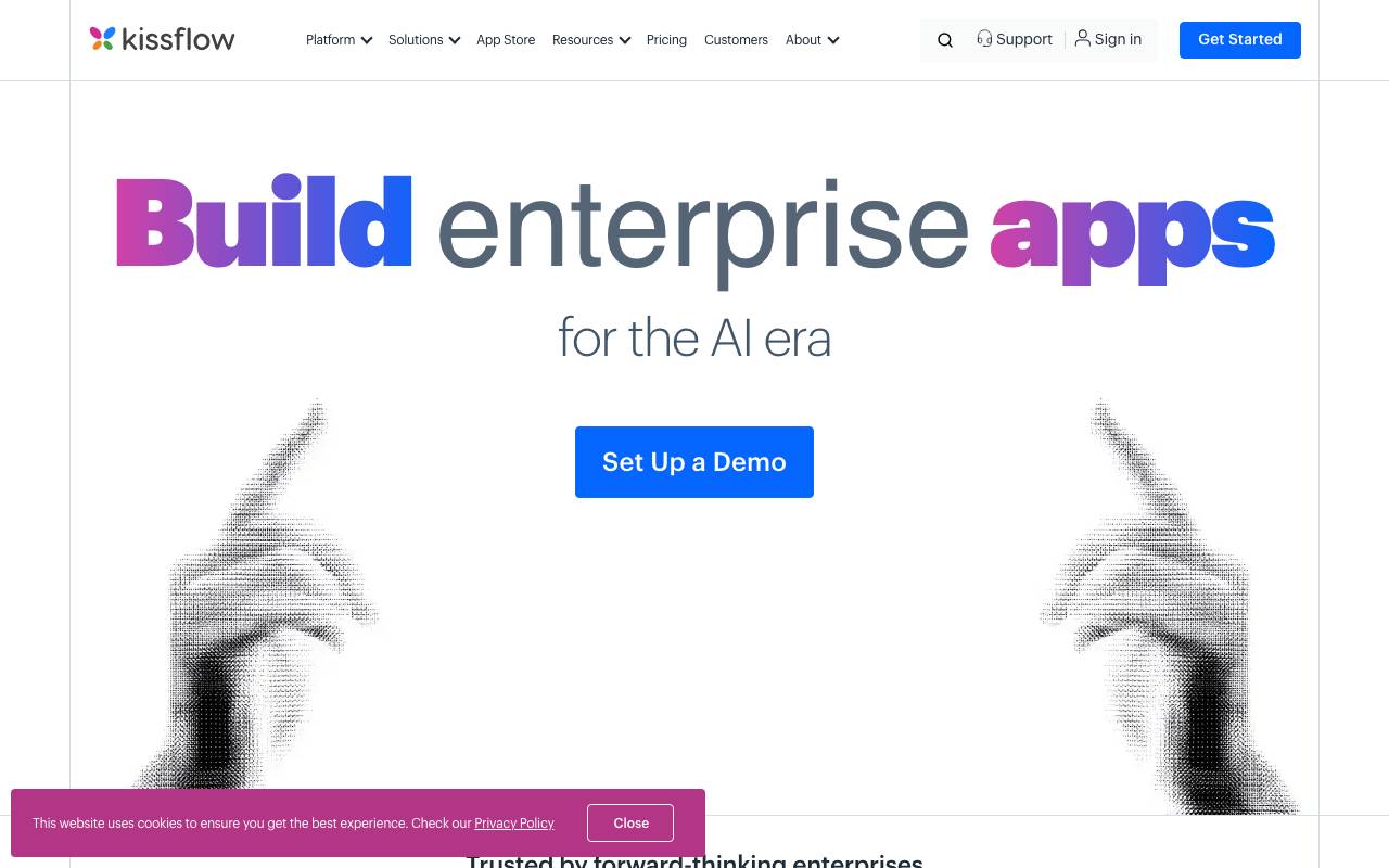 Kissflow website preview