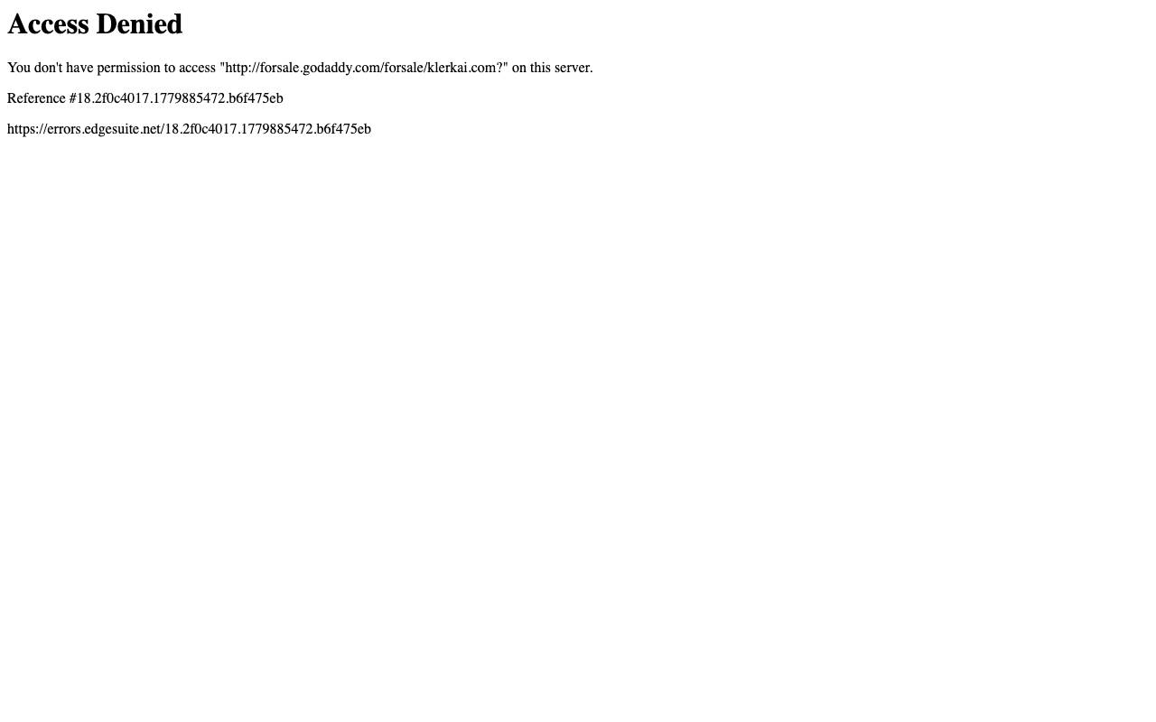 Klerk AI website preview