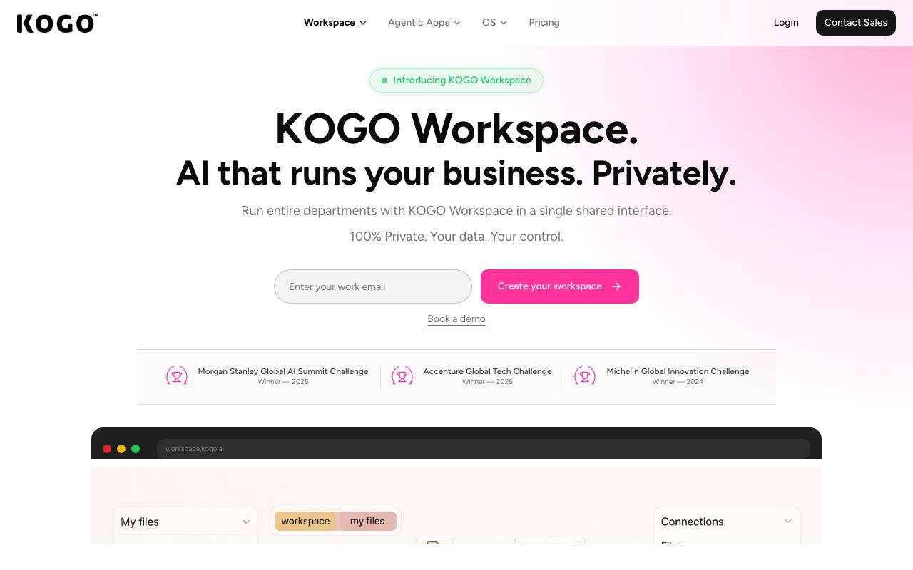 KOGO AI Agents website preview