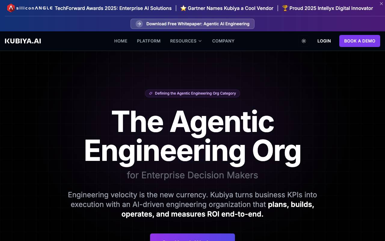 Kubiya website preview
