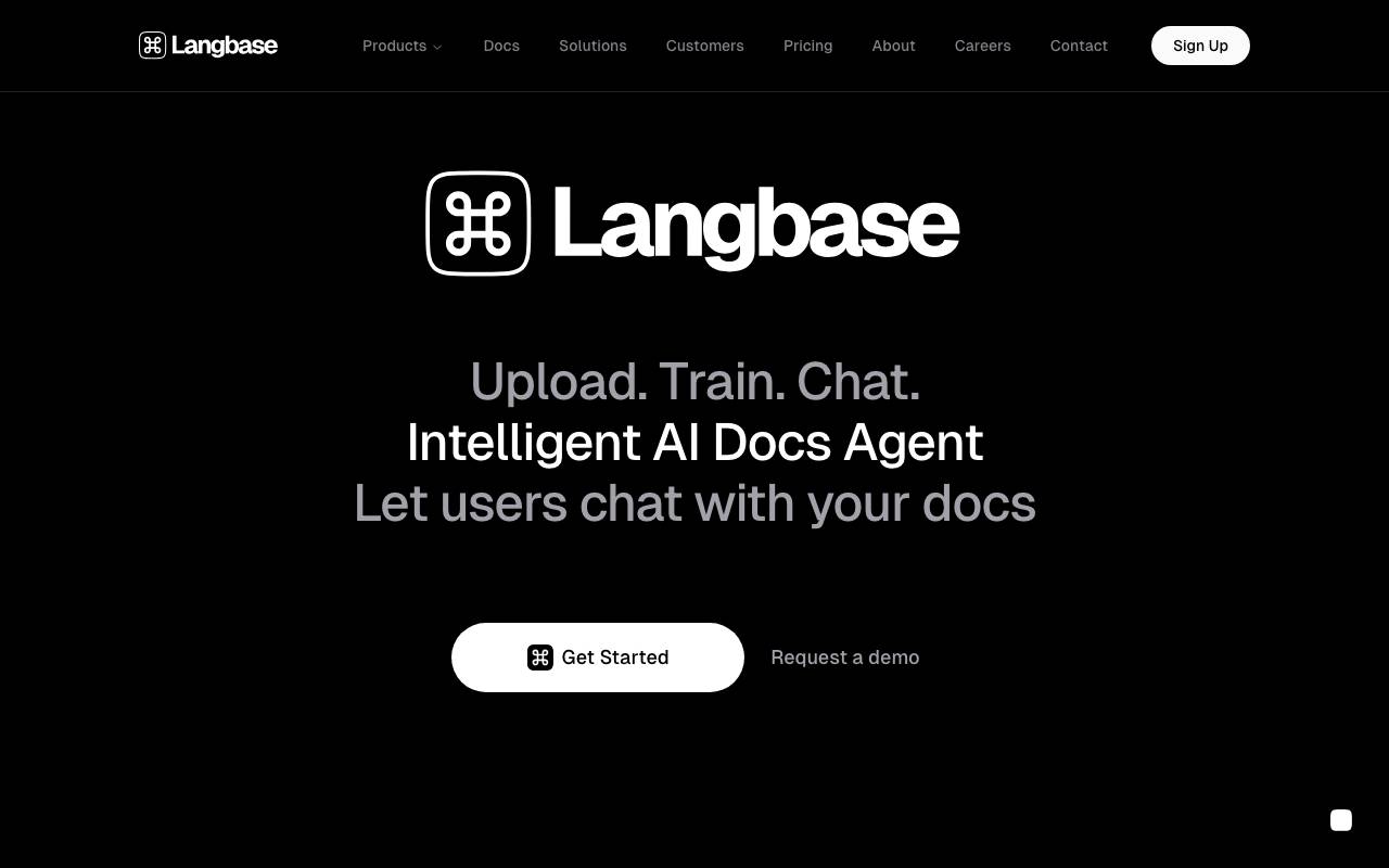 Langbase Docs Agent website preview