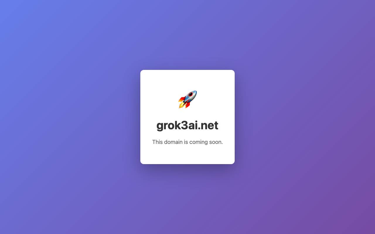 Latest Grok 3 AI website preview