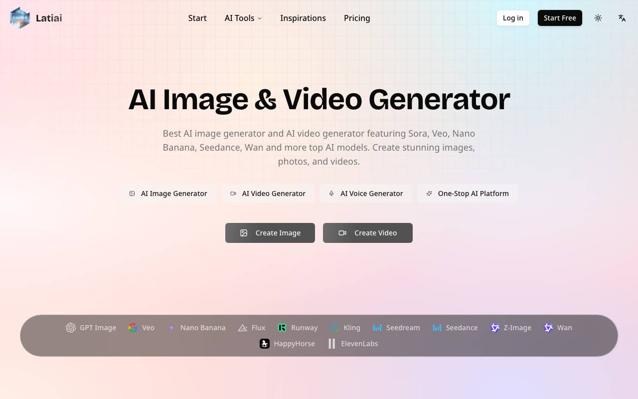 Latiai website preview