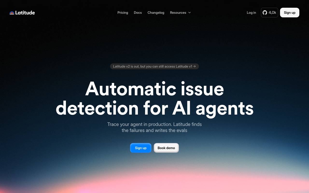 Latitude website preview