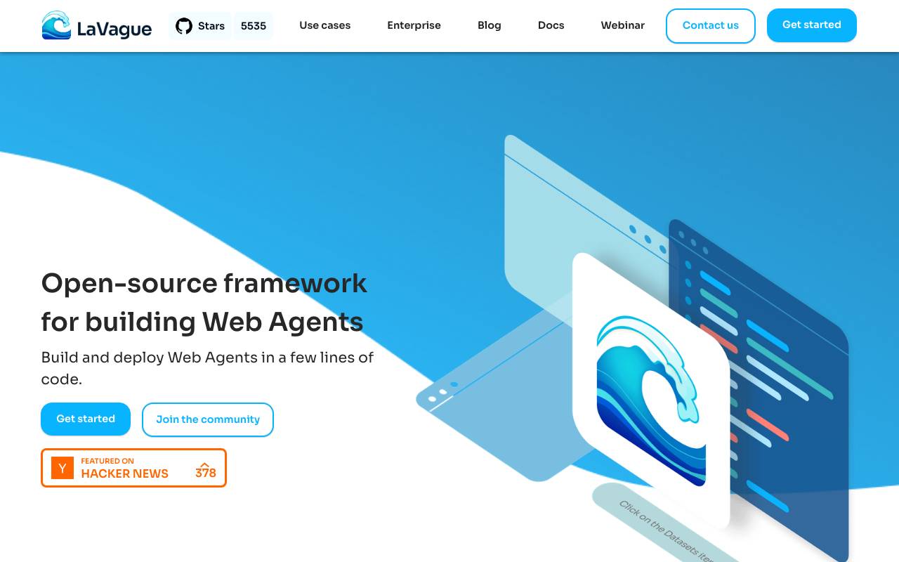 LaVague website preview