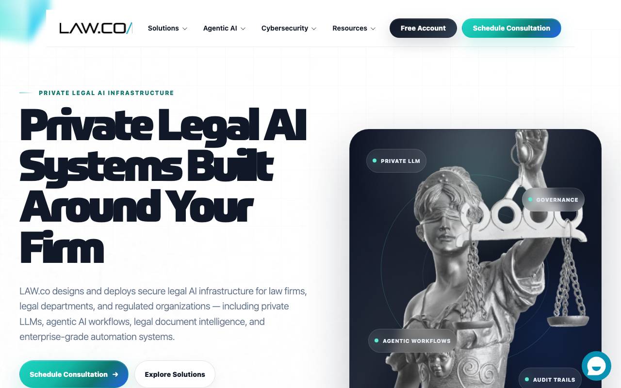 Law.co AI website preview