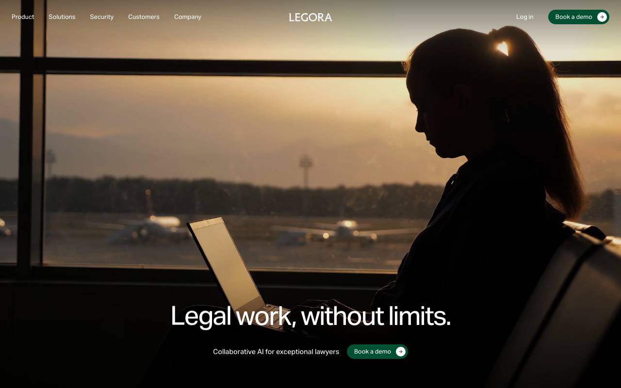 Legora website preview