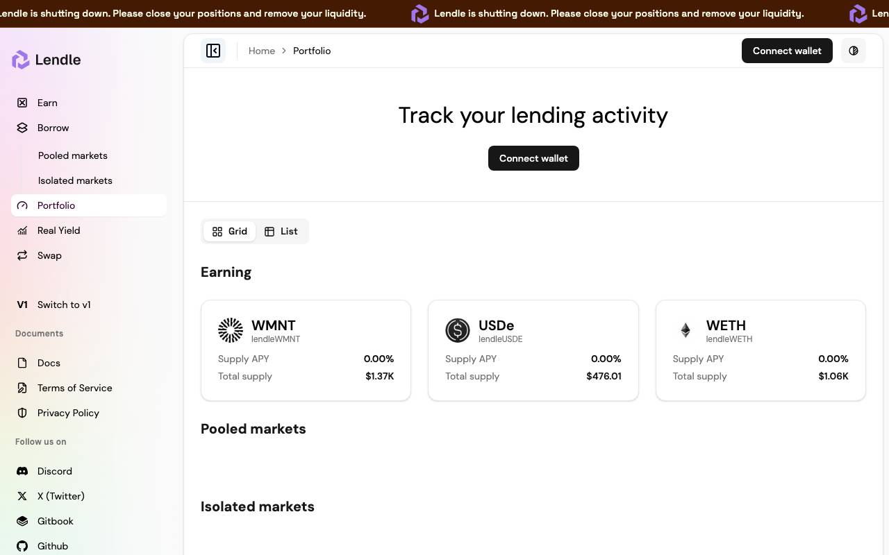 Lendle website preview