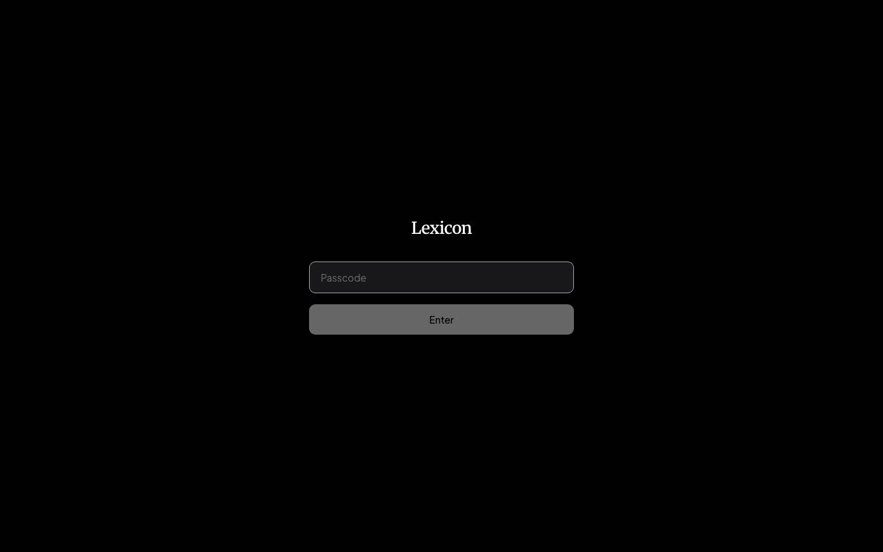Lexicon website preview