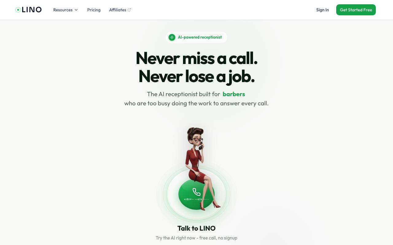 LINO website preview