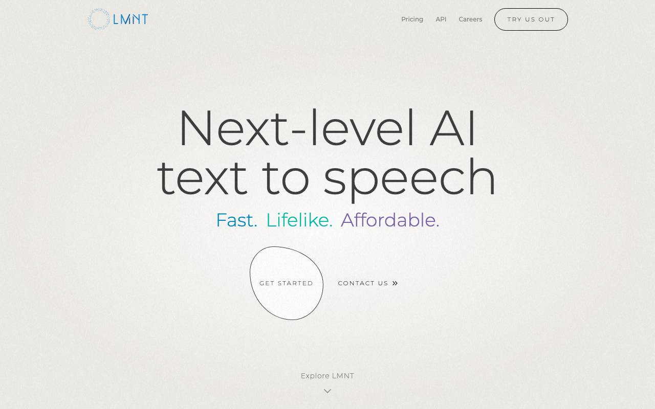 LMNT website preview