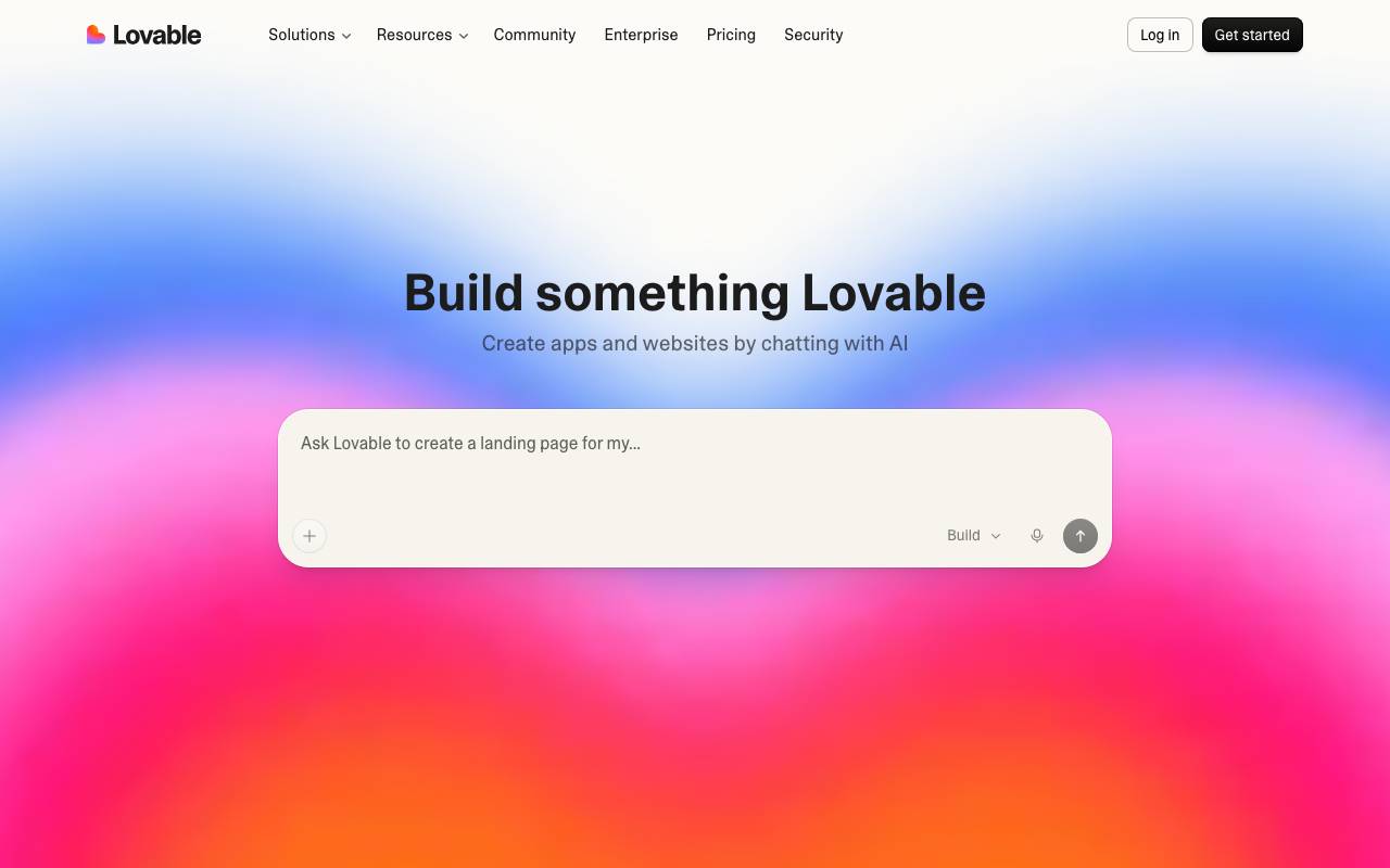 Lovable website preview