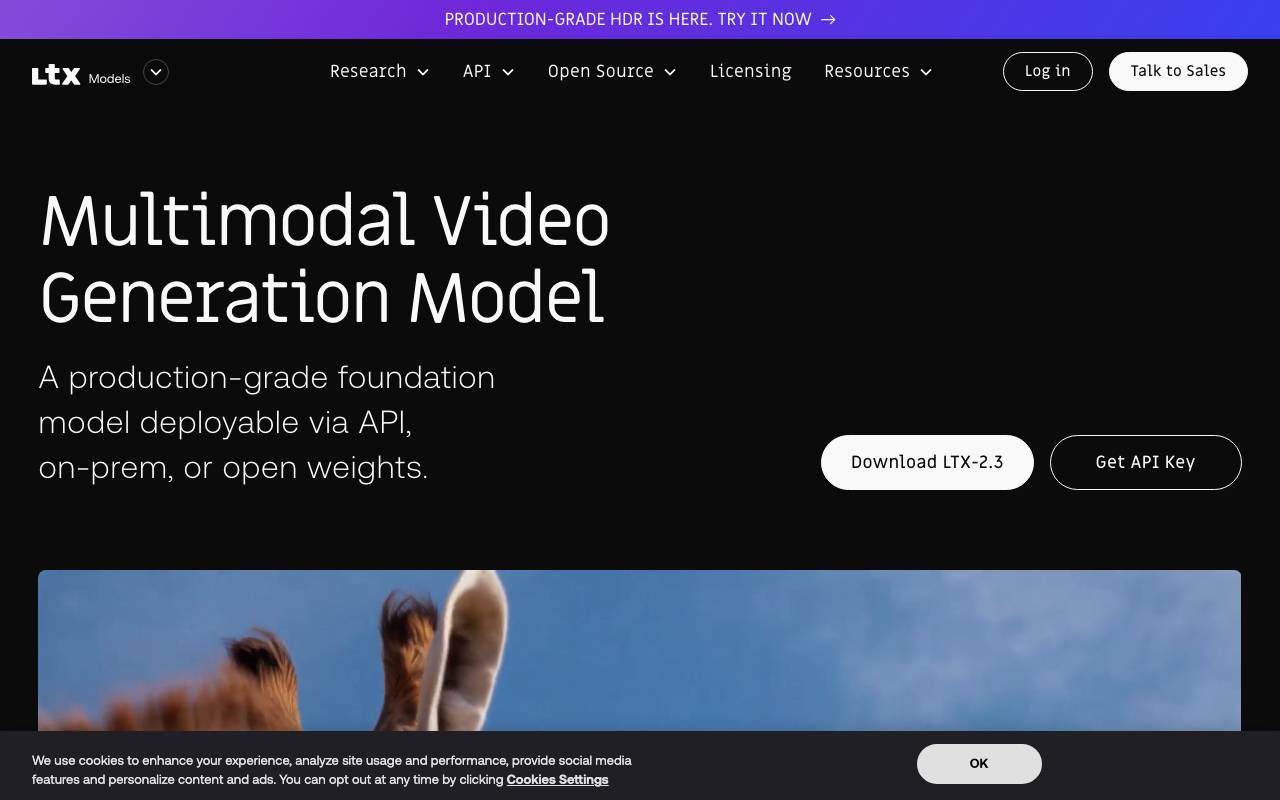 LTXV 13B open-source model website preview