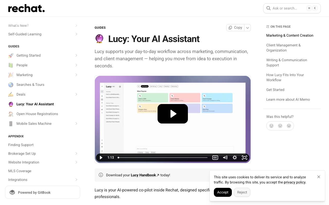 Lucy website preview
