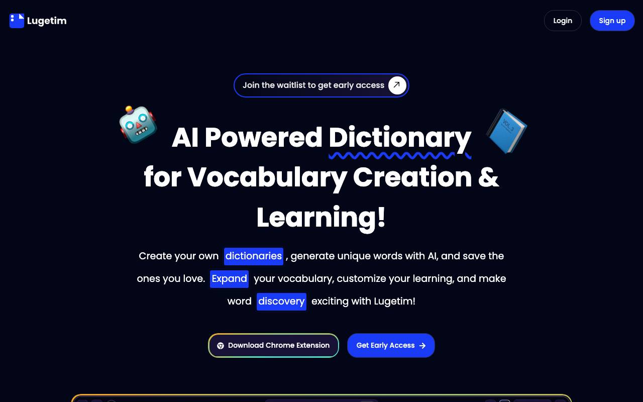 Lugetim website preview