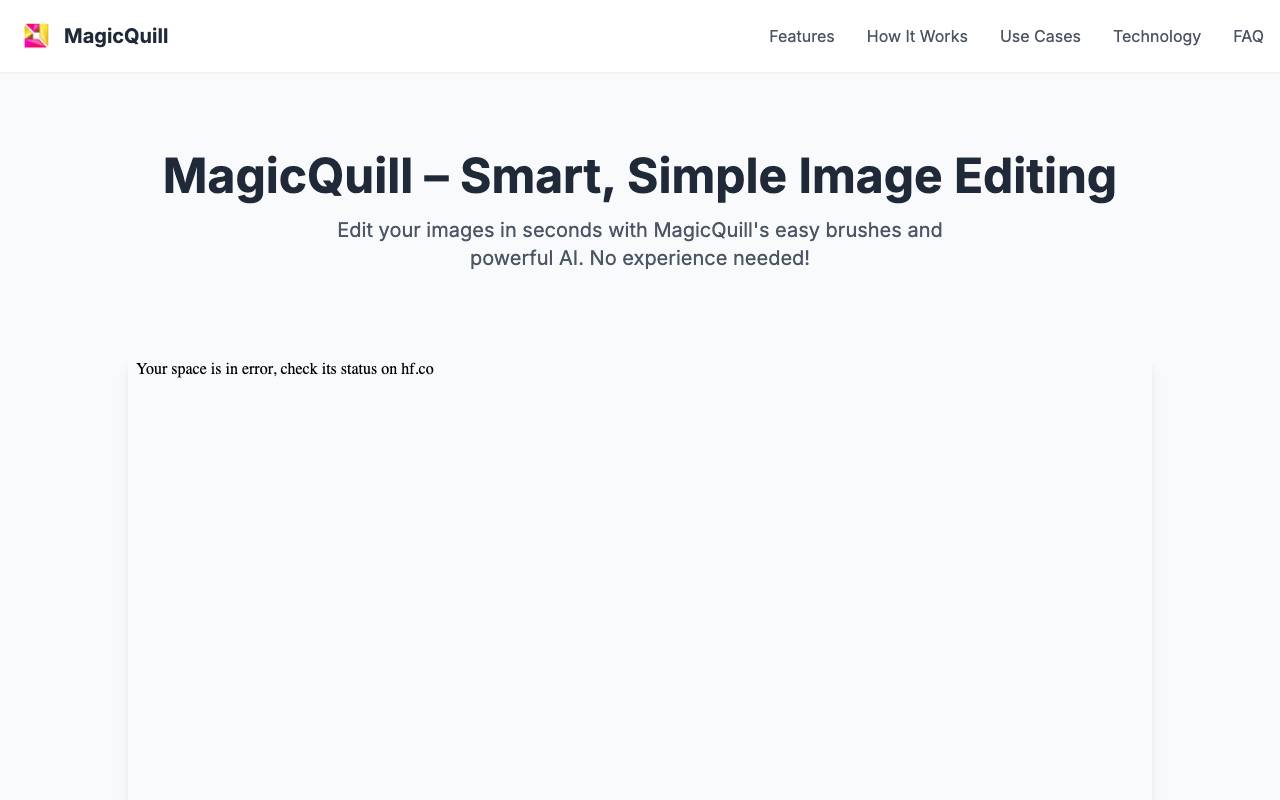 MagicQuillAI website preview