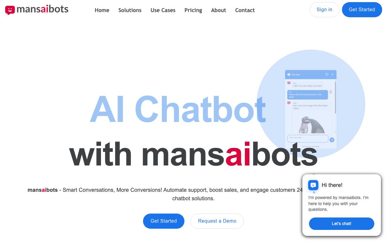 mansaibots website preview