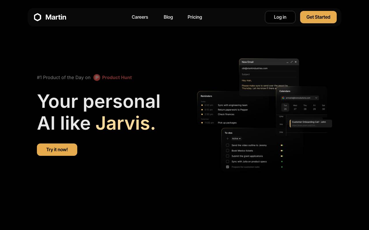 Martin website preview