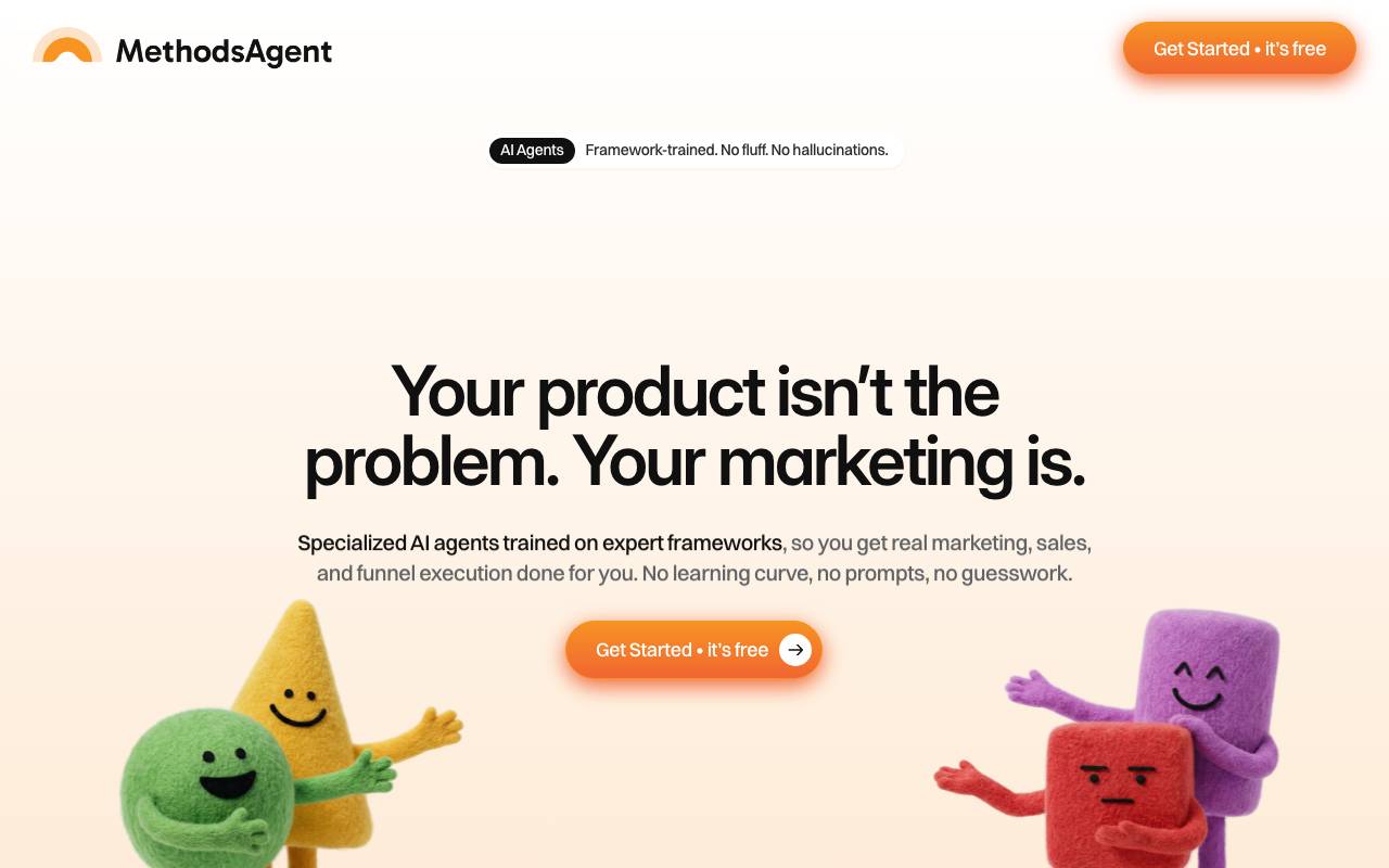 MethodsAgent website preview