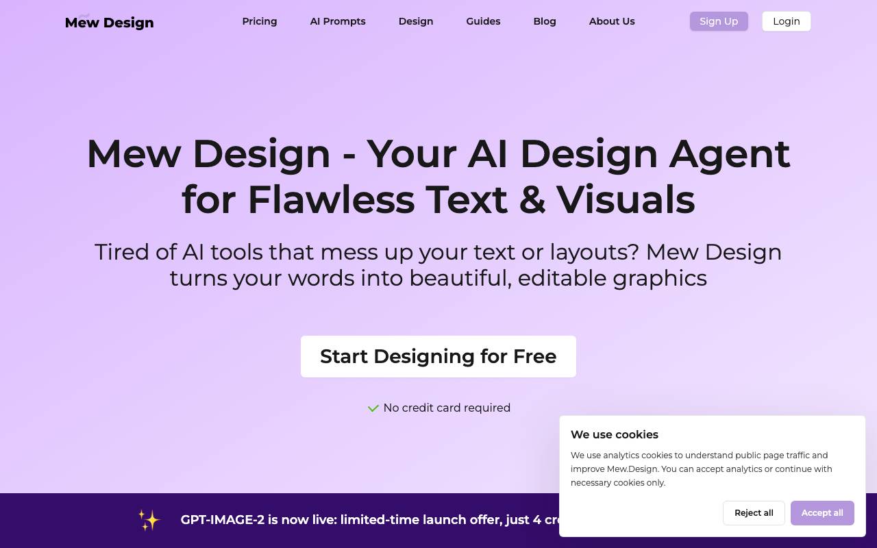 Mew Design website preview