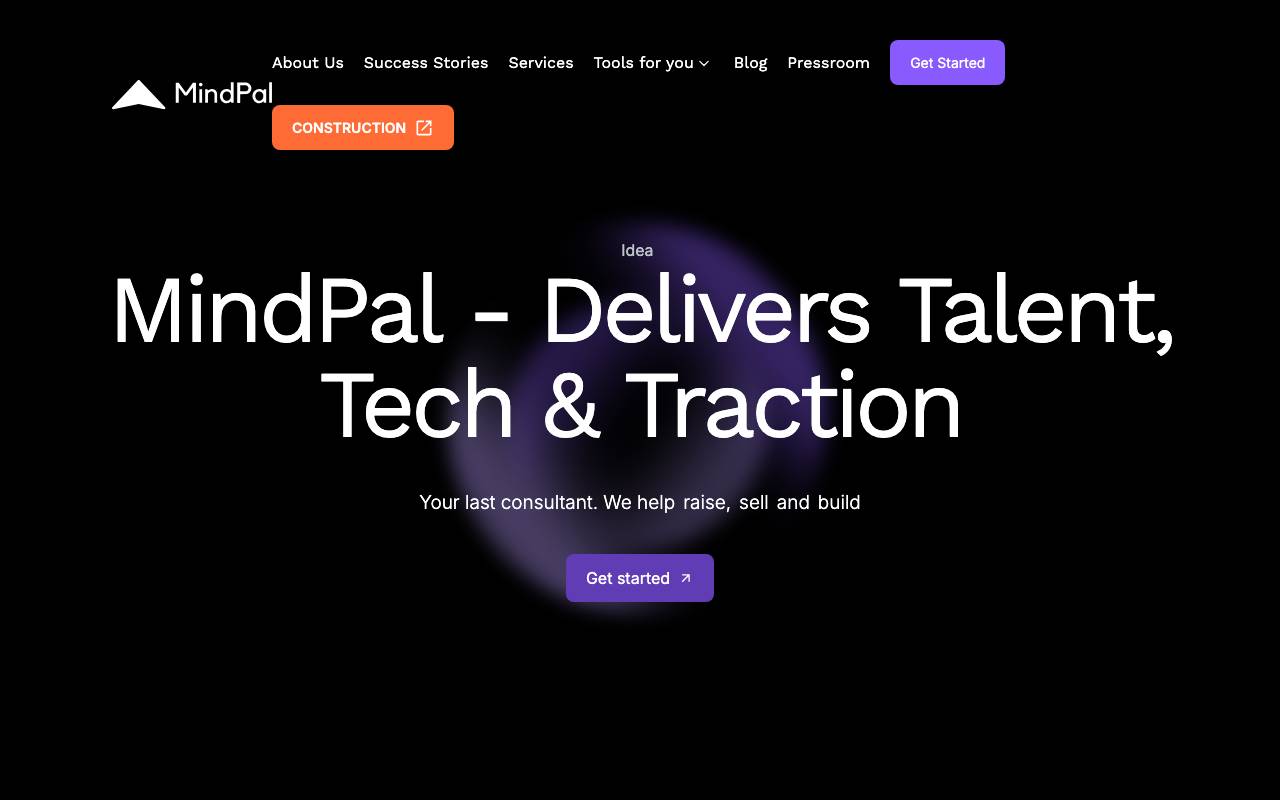 MindPal website preview