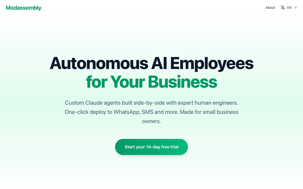 Modassembly website preview