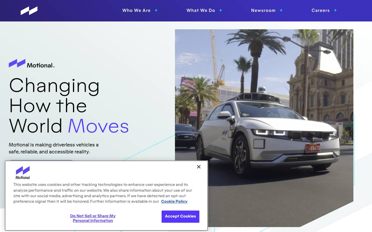 Motional website preview