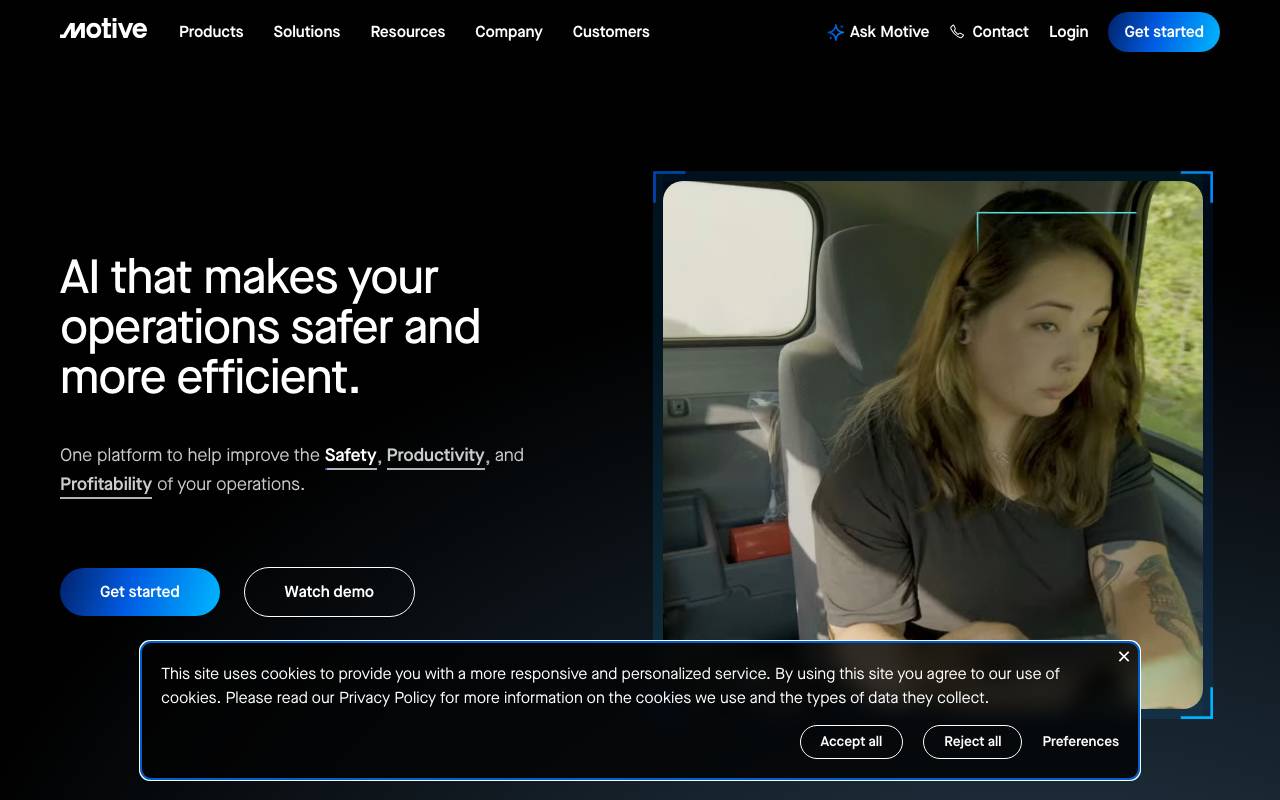Motive website preview