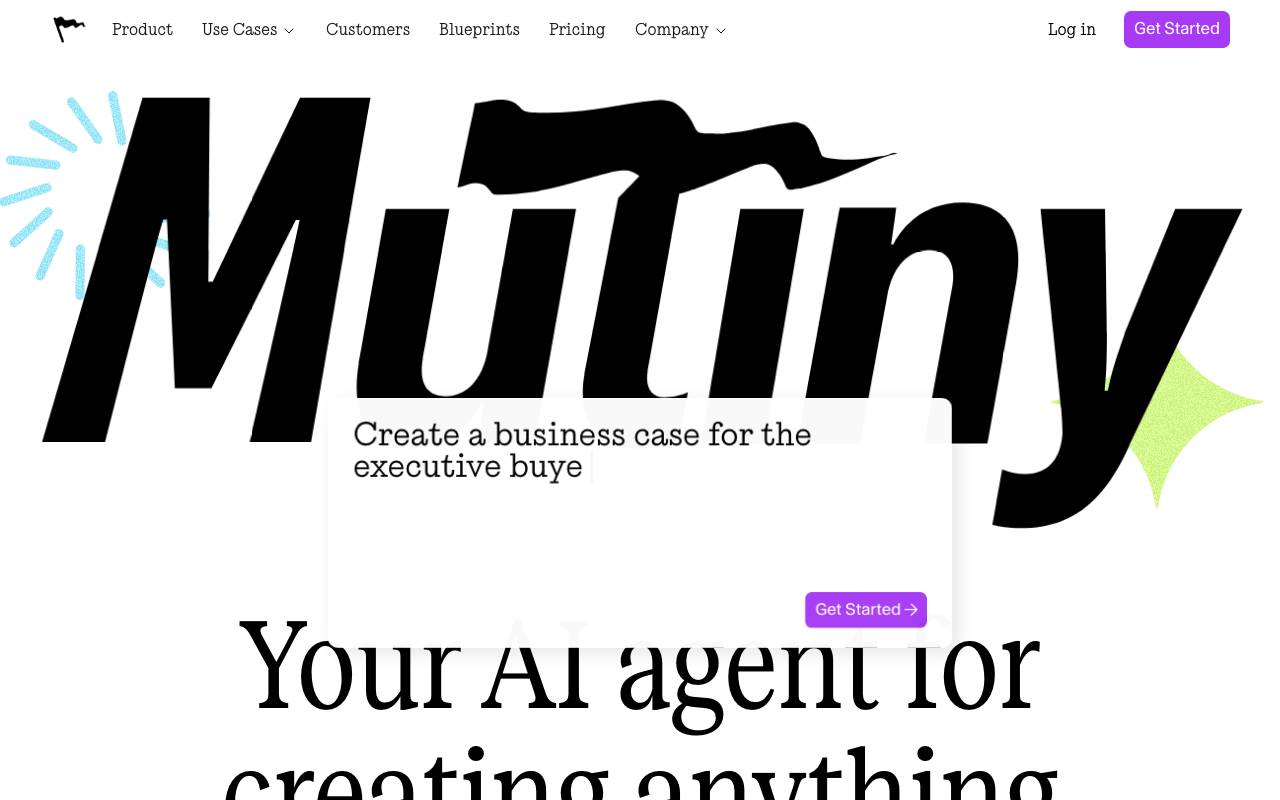 Mutiny website preview