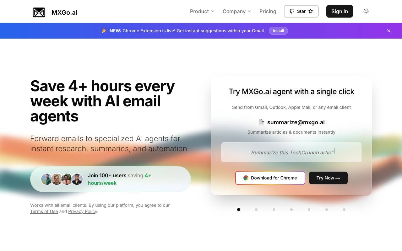 MXGo.AI website preview