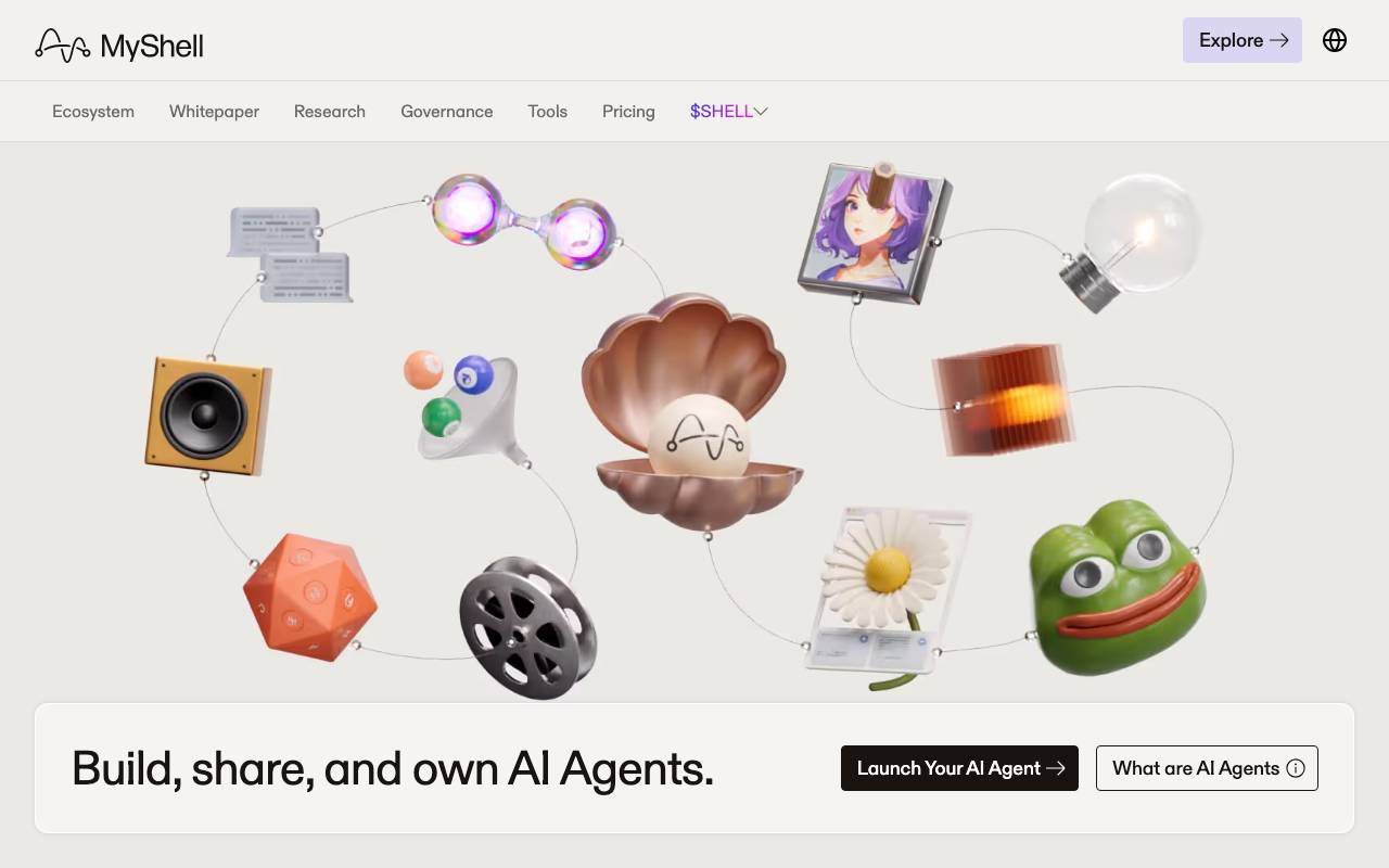 MyShell website preview