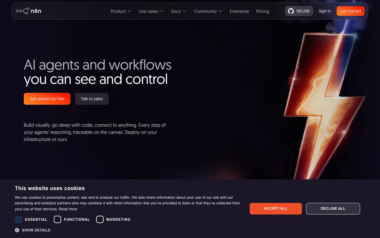 n8n website preview