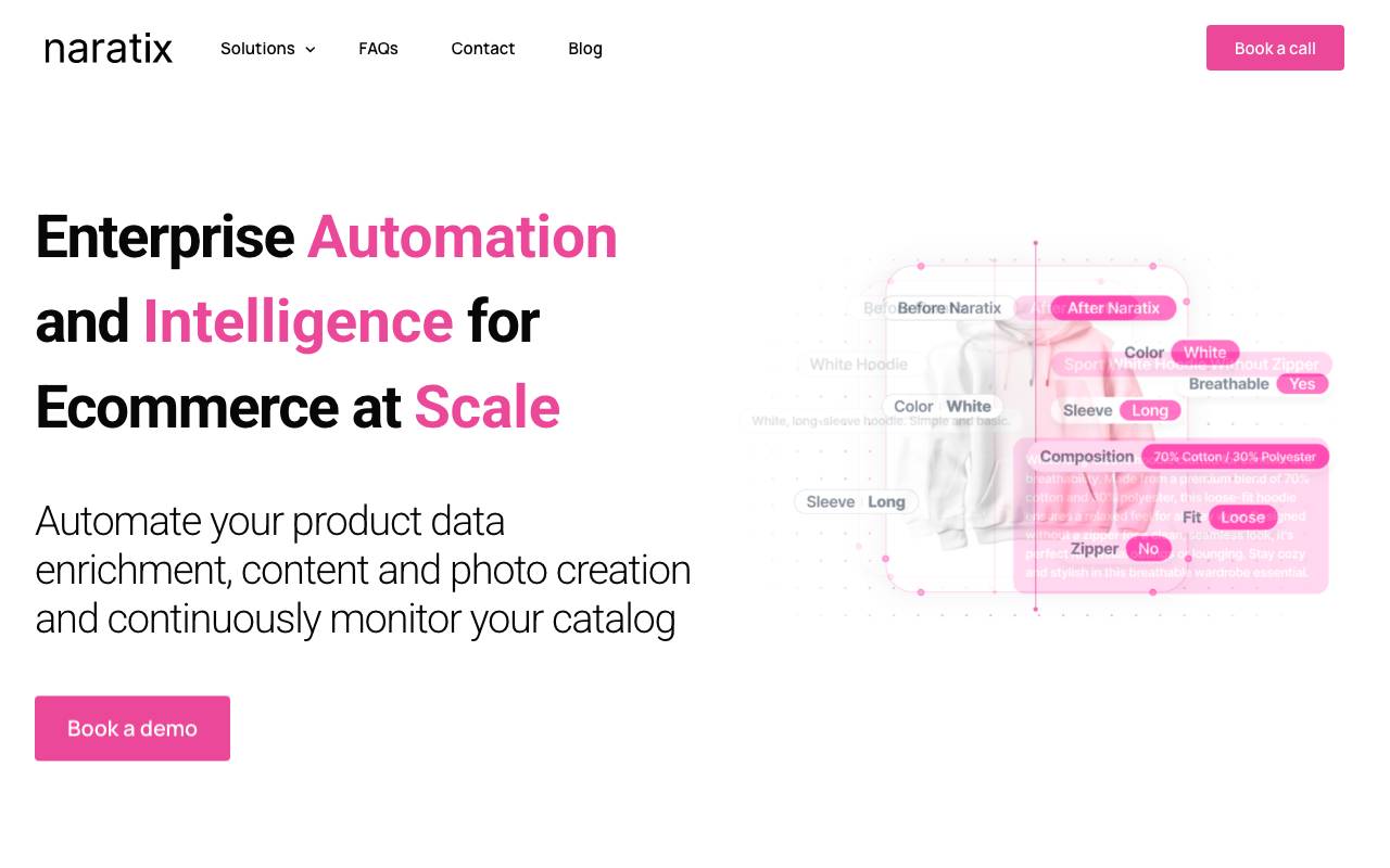 Naratix website preview