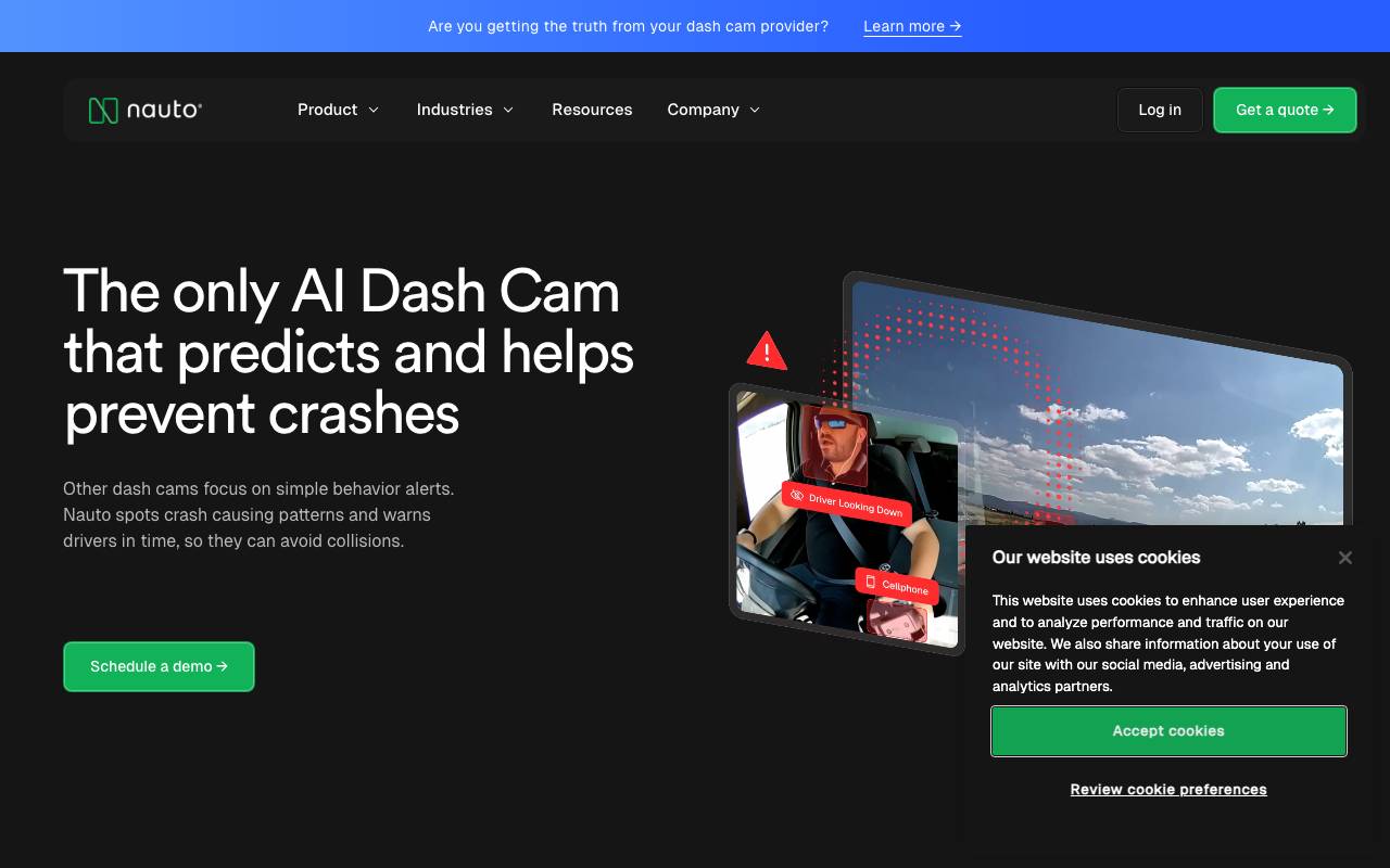Nauto website preview