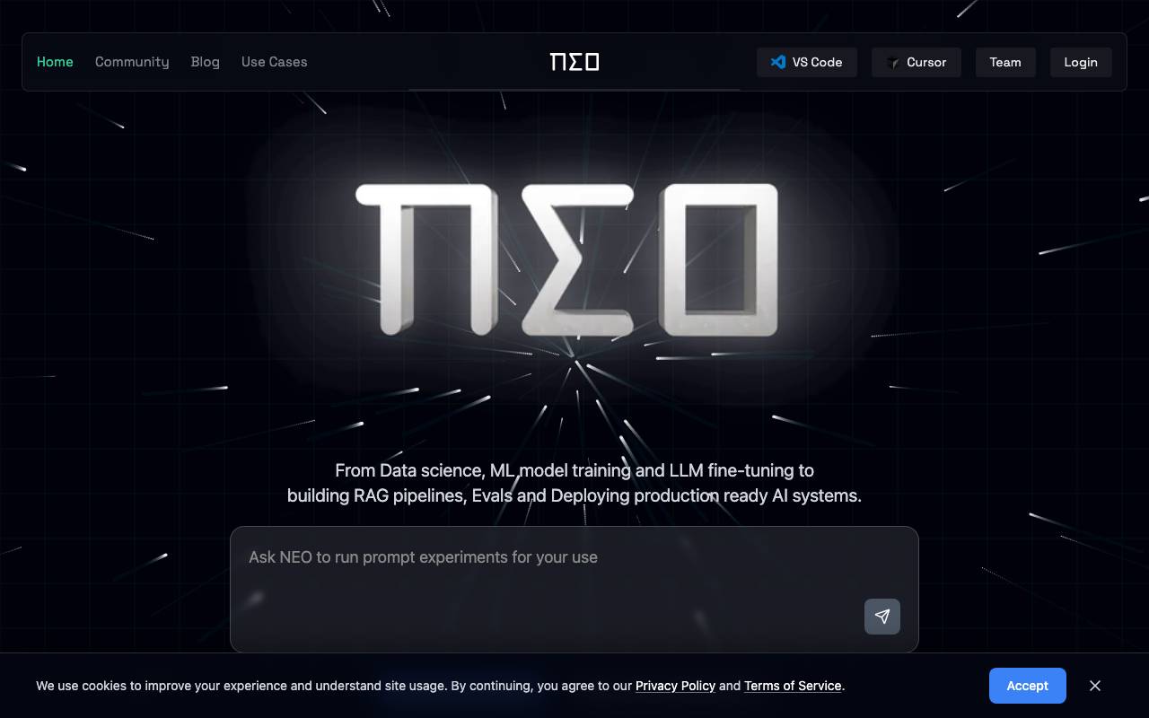 Neo website preview