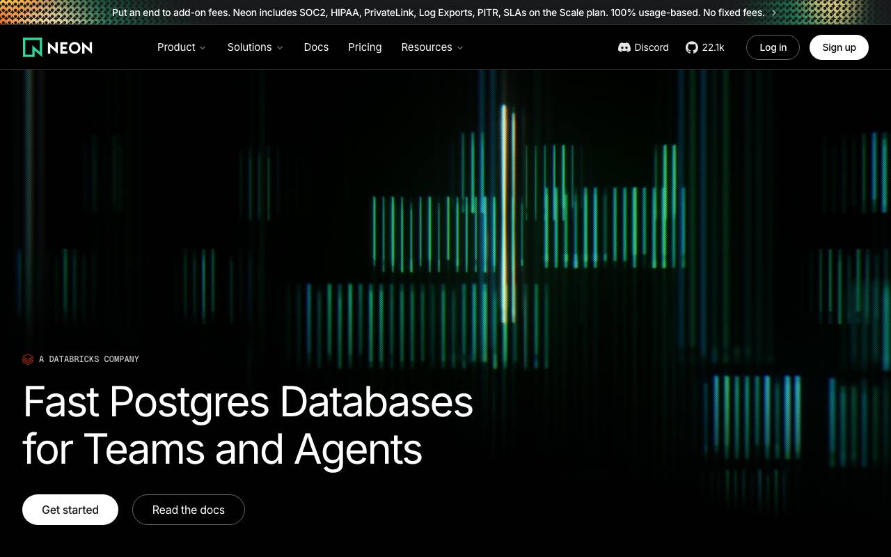 Neon AI website preview