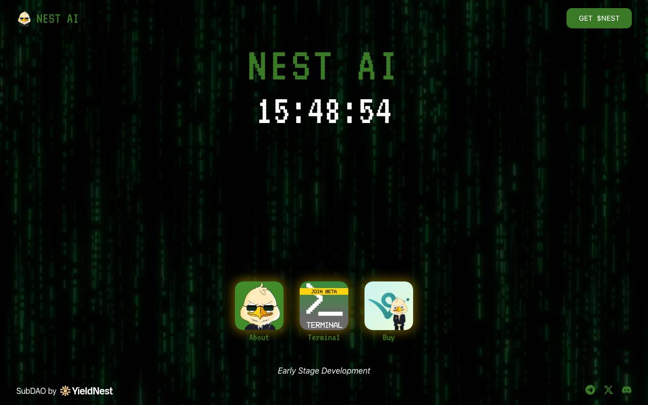 NEST AI website preview