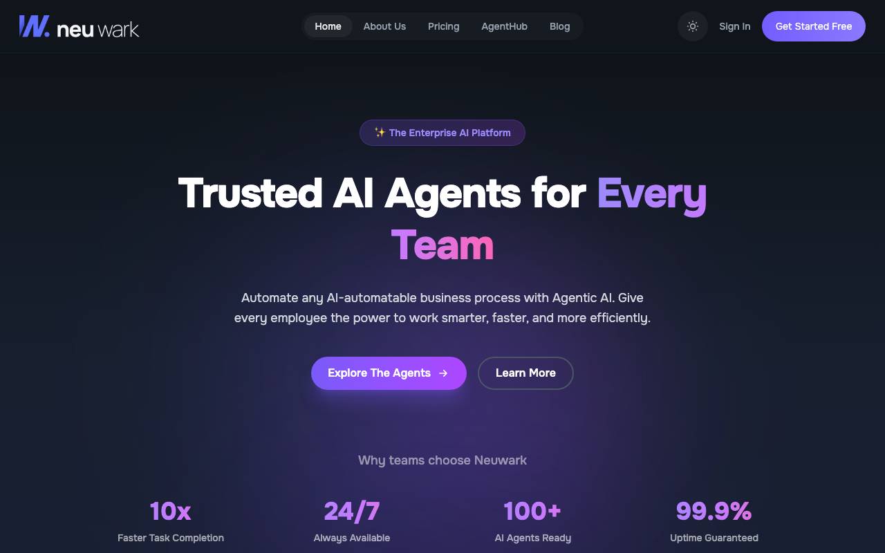 Neuwark website preview